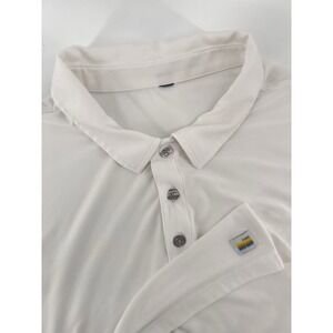 Vuori Strato Tech Polo Size XL White Tech Short Sleeve Performance Shirt